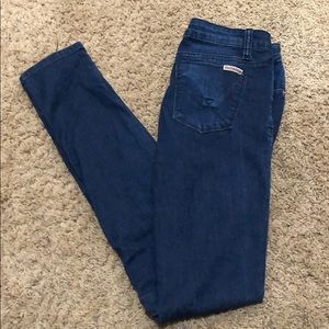 Hudson Mid Wash Skinny Jeans